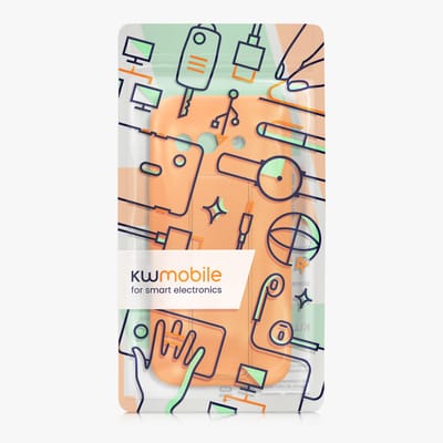 kwmobile back cover voor smartphone - geschikt voor Google Pixel 9a - 1x beschermhoesje van kunststof - In fruitig oranje