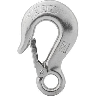 Crochet d'amarrage à manille coulissante en acier inoxydable durable avec loquet de sécurité Accessoire pour bateau à rames Kayak 1/4″