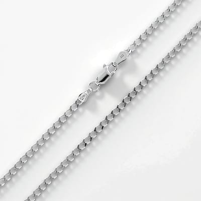 Cavill - Zilveren ketting 925 Sterling zilver gerhodineerd - Classic curb chain - Stevig elegant sieraad - 45 cm - Karabijnsluiting - 4,03 g