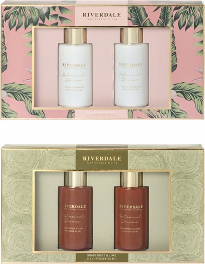 Riverdale gifsets geurstokjes set van 2x40ml 2 geuren