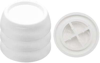 Allecto - Schokabsorberende ringen - Antivibratie voetpads - Universeel en duurzaam - Voorkomt vloerbeschadiging - Geschikt voor wasmachine, droger...