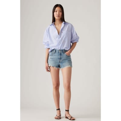 Levi's 501® Original Shorts Blue Maat: W27 | Korte Broeken Outlet | Dames | Blauw