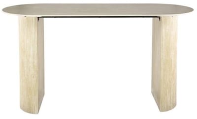 Bartafel Romano arch - Travertin keramiek - 180x70x92 cm - Beige - Japandi