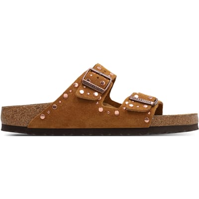 Birkenstock Arizona Slippers en Sandalen Dames - Bruin - Maat 42 - Suède