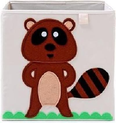 Opbergmand Ikea Kallax - Frusqo - Viltmand - Wasbeer - 33x33x33cm - Organizer - dierenmand - opbergdoos