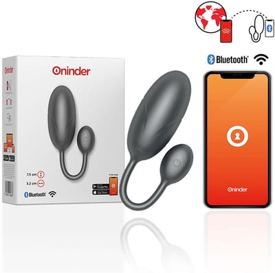 ONINDER | Oninder - Tokyo Vibrating Egg Black 7.5 X 3.2 Cm Free App