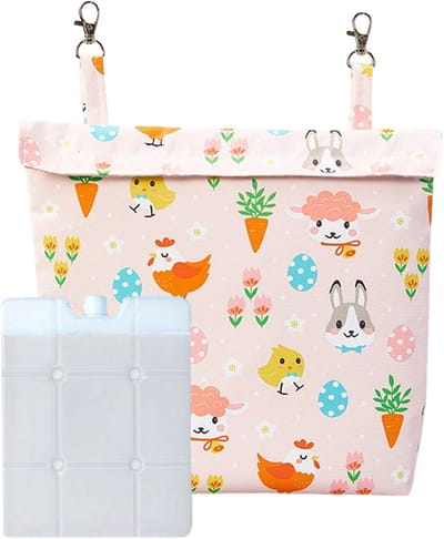 Hamster Koelpack - Koelelement Kleine Dieren - Zomerse Koelte - Waterdichte Isolatie - 26x24x5 cm - Enkel kenmerk