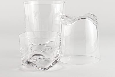 MIX set 3 WAVE Glazen set 200 ml 300 ml en 400 ml Dutch Design Maarten Baptist Loodvrij Kristalglas glazen gebruikt bij Koningsdag 2021 Eindhoven