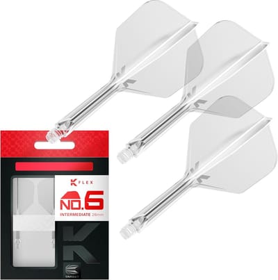 Target K-Flex Clear NO6 - Dart Flights - Intermediate