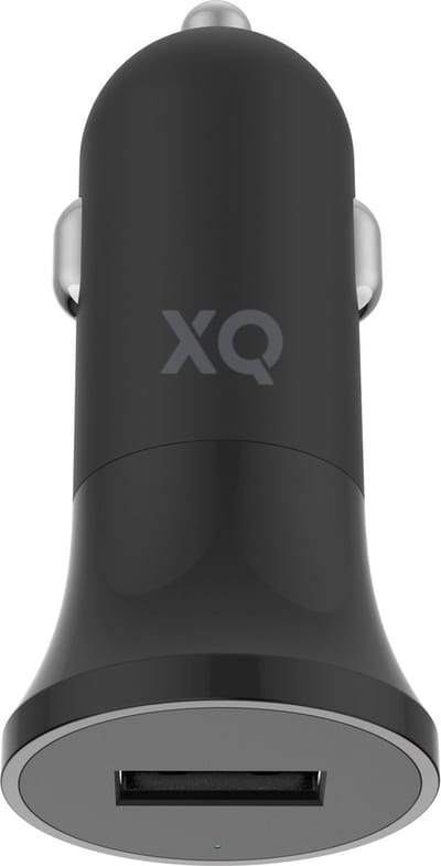 Xqisit Sigarettenplug Autolader 2.4A 1 USB poort - Zwart