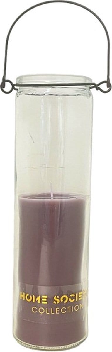Home Society - Candle Tube - Frank - Hang Kaars in glas - Kaars - Purple - Paars