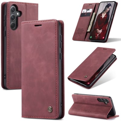 CaseMe Hoesje - Geschikt voor Samsung Galaxy A36 Hoesje - CaseMe 013 Book Case - Bordeaux