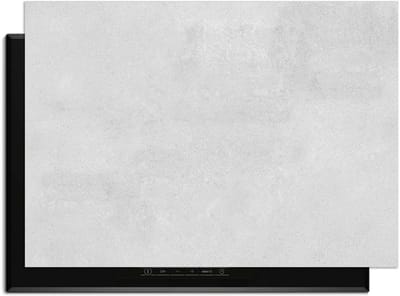 KitchenArt - Smooth Concrete - Inductie Beschermer - 83x51.5 cm - Kookplaat Beschermer - Luxe Afdekplaat Inductieplaat - Anti-slip & Oprolbaar - Beschermmat Inductiekookplaat