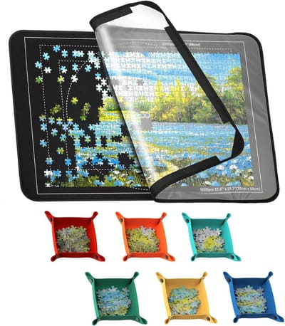 Puzzeltafel - Puzzelmat - Puzzelmap - Puzzelbord - Zwart