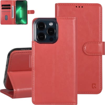 UNIQ Accessory Roze Pu Leer Book Case Telefoonhoesje voor Apple iPhone 13 Pro - Bescherming & Stijl