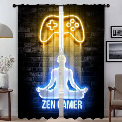 Verduisteringsgordijnen voor Camera Playstations Raamgordijn voor Kamer 2 Panelen Home Interieurgordijnen Scheidingsgordijnen Jaloezieën Shades Woonkamer W50xH70cmx2pcs-CL