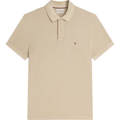 Polo Shirt Korte Mouw Tommy Hilfiger MW0MW34757 GRMT DYE-RBT SANDALWOOD