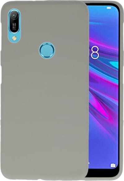 Hoesje Geschikt voor de Huawei Y6 (Prime) 2019 - Backcover Color Telefoonhoesje - Grijs