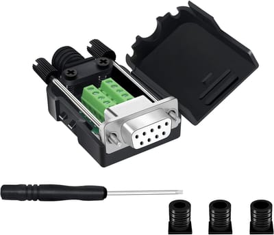 Seriële Adapter - Verbindingsmodule - Apparaten Verbinden - Soldeerloos Ontwerp - 58 x 35 x 21mm - Wit Groen