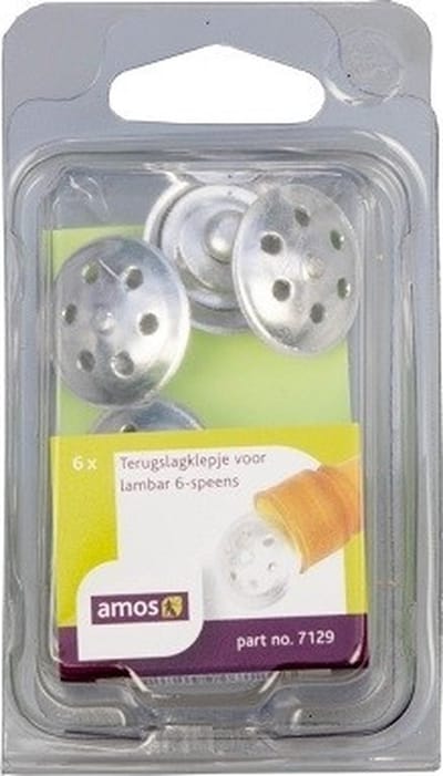 Amos Lammerenbar terugslagklepje 6 stuks