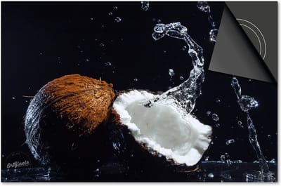Inductie beschermer 60x60 - afdekplaat inductie mat - Dietrix Kookplaat beschermer - Exclusief - Splash - Kokosnoot