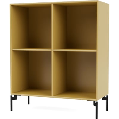 Montana Show boekenplank - Cumin - Poten 12,6 cm black