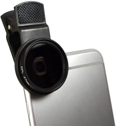 Store_8 - 37mm Polarisatiefilter - Universele Clip-On voor Mobiele Telefoon - Ultradun en Duurzaam - Polarisator voor Smartphone Camera - Gesch...