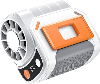 Ventilateur Refroidissement Portable Rechargeable 100000 / Min Ventilateur Refroidissement À 5 Vitesses Clip Ceinture Taille Portable Pour Taille Glace Camping Extérieur