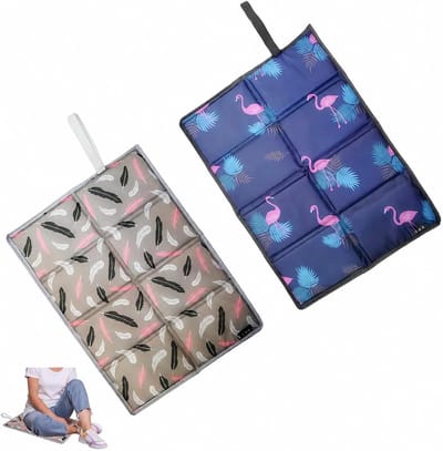 Comfortabele en Praktische 2-Delige Buiten Kussen Set – Opvouwbare Thermo Kussens – Waterdicht voor Kamperen, Picknicken en Tuinieren
