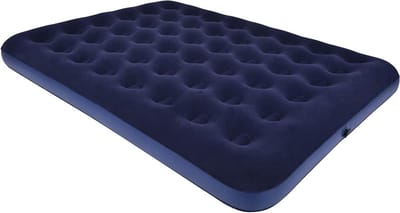Queen Camping Luchtbed - Opblaasbaar Matras - Kamperen en Reizen - Uniek Honingraat Ontwerp - 203 cm - Blauw