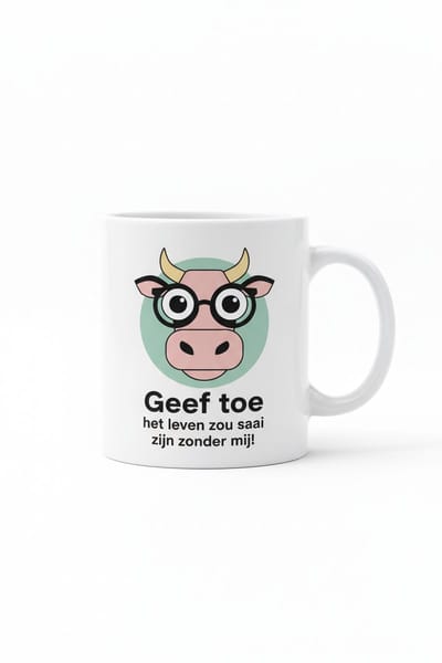 Nevolis® | Koffiemok 330ml met Uniek Design | Ontwerp Jouw Eigen Mok | Handgemaakt Cadeau voor Koffieliefhebbers | Gepersonaliseerd op Aanvraag | Enkel of Grote Bestelling