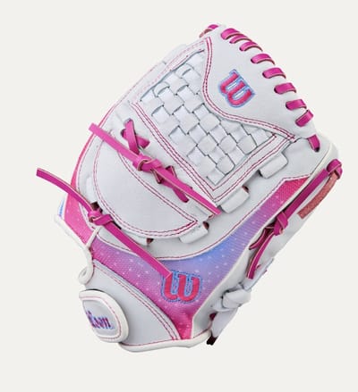 Wilson - MLB - Softbalhandschoen - Flash - Fastpitch - 12 inch - Wit/Roze