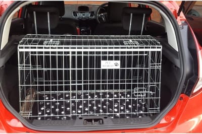Hondenkooi Auto - Reiskooi Puppy - Veilig Vervoer - Speciaal Ontwerp - Opvouwbaar - Zilver