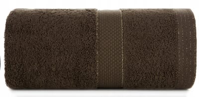 Zachte donkerbruine BARI handdoek 30x50 cm, 100% katoen