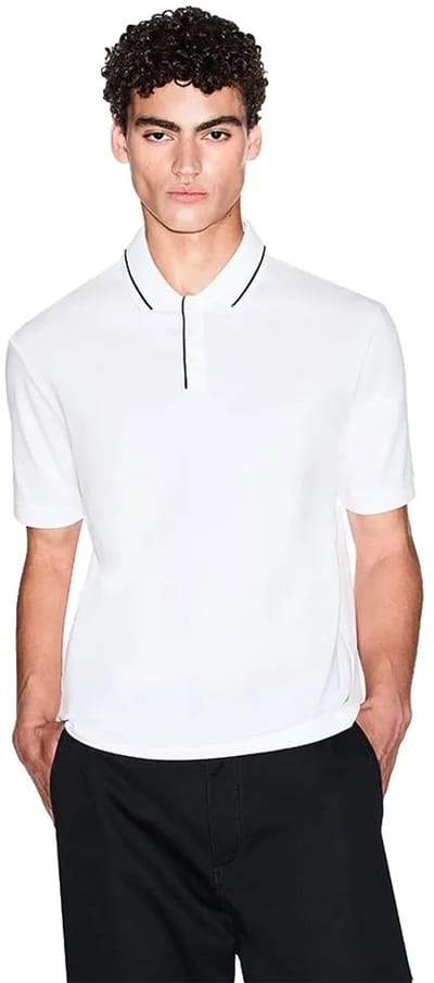 Armani Exchange Xm001557_af10363 Korte Mouw Poloshirt Wit XS Man