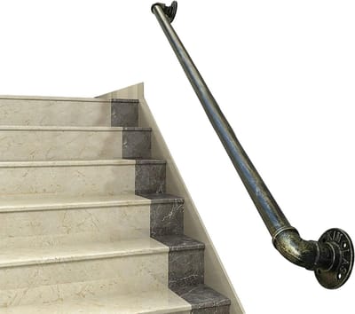 Trapleuning Beugel - Veiligheidsbeugel Trap - Veilige Traplift - Antislip Oppervlak - 4.5 Meter - Brons