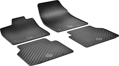 Walser DirtGuard rubberen voetmatten geschikt voor VW ID.4/Audi Q4 SUV/Skoda Enyaq iV SUV 2020-Vandaag - VW ID.5/Audi Q4 E-Tron Sportback 2021-Vandaag - Skoda Elroq/Cupra Tavascan 2024-Vandaag