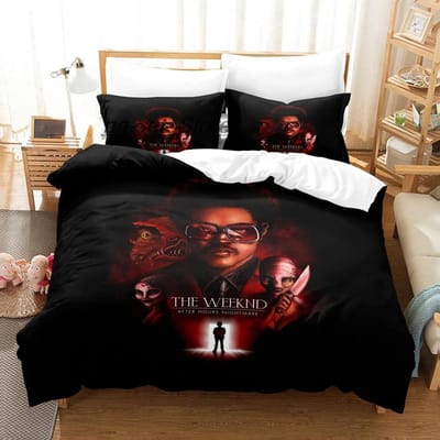 Nieuwe XO The Weeknd Beddengoed Set Eenpersoons Twin Volledig Queen King Maat Bed Set Aldult Kind Slaapkamer Dekbedovertrek Sets 3D Print Hoeslakenset US Full 200x230cm
