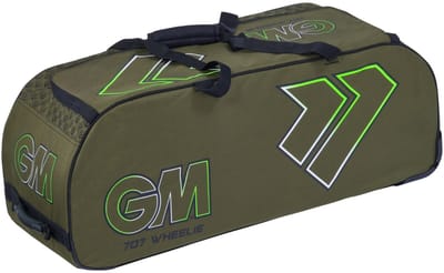 Gunn and Moore sporttas met wielen - 707 Wheelie Bag Khaki - 92 liter.