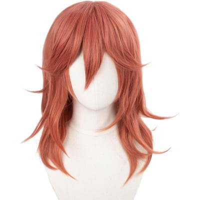 ND Engel Duivel Cosplay Pruiken Haarstuk Kettingszaag Man Anime Cosplay Haar Pruik voor Kostuum Themafeest Comic Con Coser Hittebestendig One Size&Chainsaw Man brown
