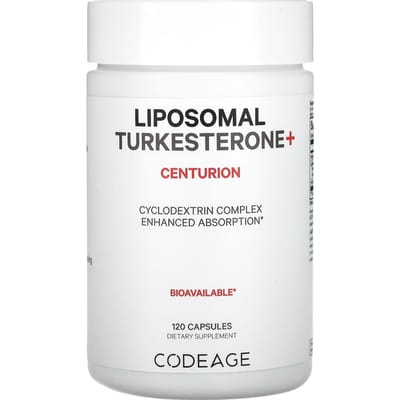 Codeage, Liposomale Turcesterone+ Centurion, 120 capsules