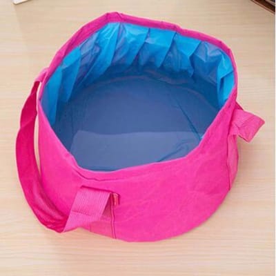 Portable extérieur voyage pliable pliant Camping lavabo bassin seau bol évier sac de lavage seau à eau Massage pied