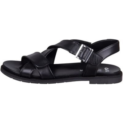Ara - 1253606 ELBA-S - Platte sandalenDames Sandalen - Kleur: Zwart - Maat: 37