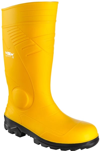 teXXor Rubberen laarzen S5-PVC-veiligheidsitlaarzen geel