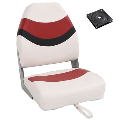 vidaXL - 2-delige - Bootstoelenset - met - hoge - rugleuning - inklapbaar
