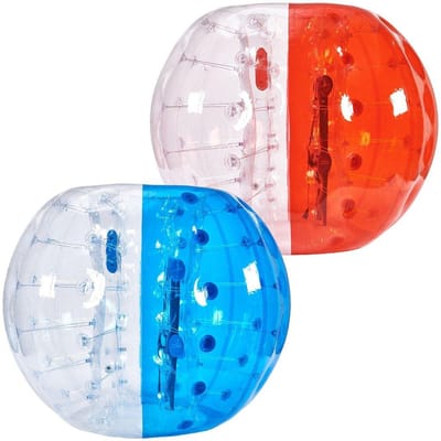 Opblaasbare Bumper Ballen 2-Pack, 1,5M Lichaams Sumo Zorb Ballen voor Tiener & Volwassene, 0,8mm Dik PVC Menselijke Hamster Bubble Ballen voor Buiten Team Spelletjes