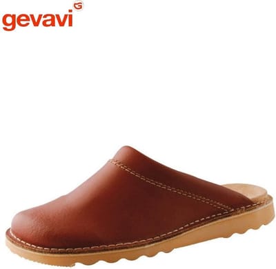 Leren muil Gevavi bruin - cognac - 43