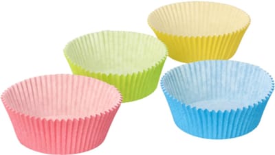 24x 60 Bakvormpjes Ø 5 cm · 25 cm assorti kleuren