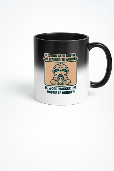 Ik Drink Geen Koffie Om Wakker Te Worden - Magische Warmtegevoelige Mok