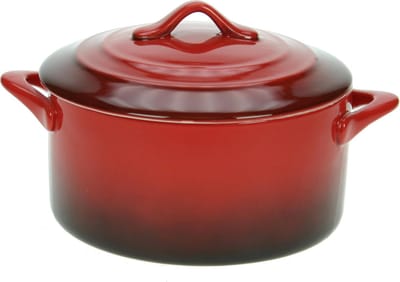 Cosy & Trendy Red Ovenschotel Met Deksel - Rond - 0L5 - Ø 12.5 cm x 7 cm